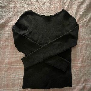 Wilfred Dark Grey Fitted Sweater